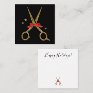 Happy Holidays SALON - Hair dresser scissors Note
