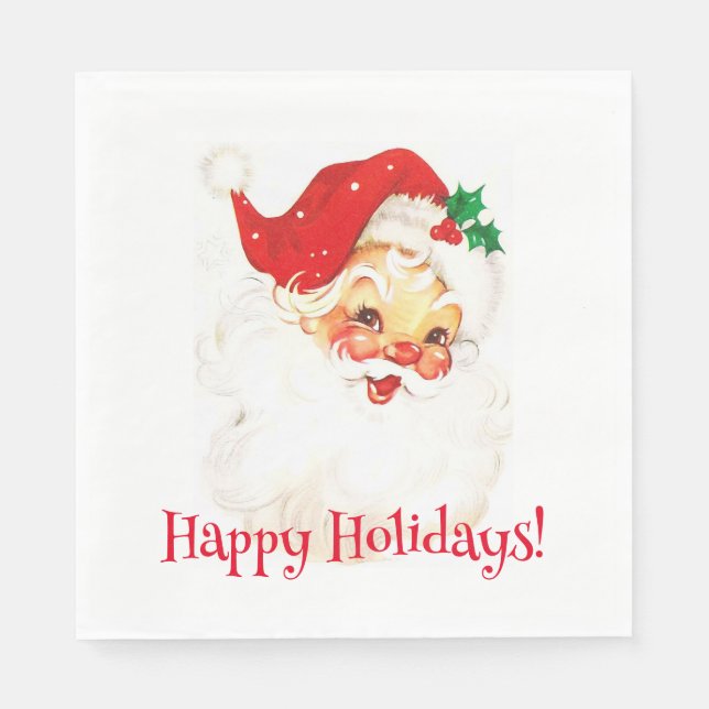 Happy Holidays Santa! Napkins (Front)