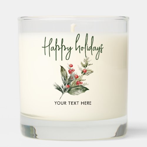 Happy Holidays  Scented Candle