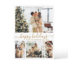 Happy Holidays Script 4 Photo Collage Christmas