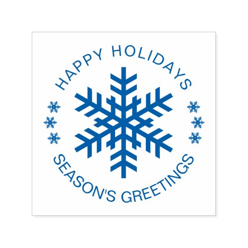 Happy Holidays Seasons Greetings customizable Self_inking Stamp