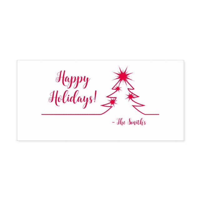 Happy Holidays  Self-inking Stamp (Design)
