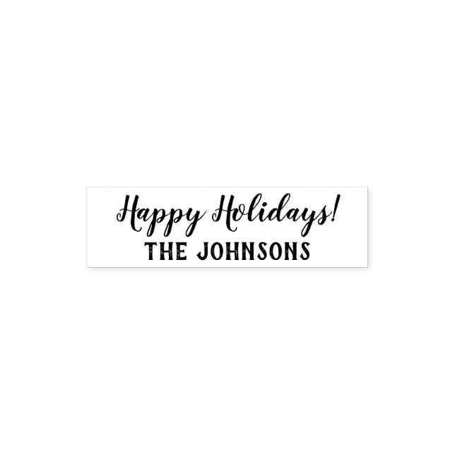 Happy Holidays self inking stamp for Christmas (Design)