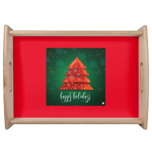**HAPPY HOLIDAYS** SERVING TRAY