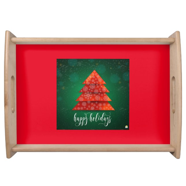 **HAPPY HOLIDAYS** SERVING TRAY (Front)