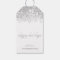 Happy Holidays silver glitter gift tags