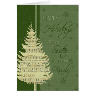 Merry Christmas Sister Cards - Greeting &amp; Photo Cards | Zazzle