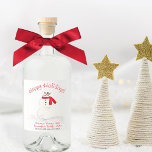 Happy Holidays Smiling Snowman Christmas Liquor Bottle Label<br><div class="desc">These liquor bottle labels are perfect for home distillers or anyone wanting to give the gift of spirits this holiday season. They feature a cute hand painted smiling snowman sporting a red scarf and carrot nose. The caption reads Happy Holidays with space for a short greeting, your name or signature,...</div>