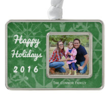 Happy Holidays Snowflake Photo Keepsake