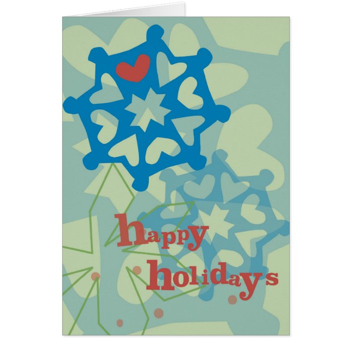 Happy Holidays "Snowflake Whimsy" Card