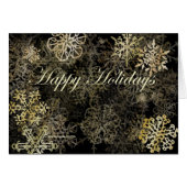 Happy Holidays Snowflakes Card (Front Horizontal)