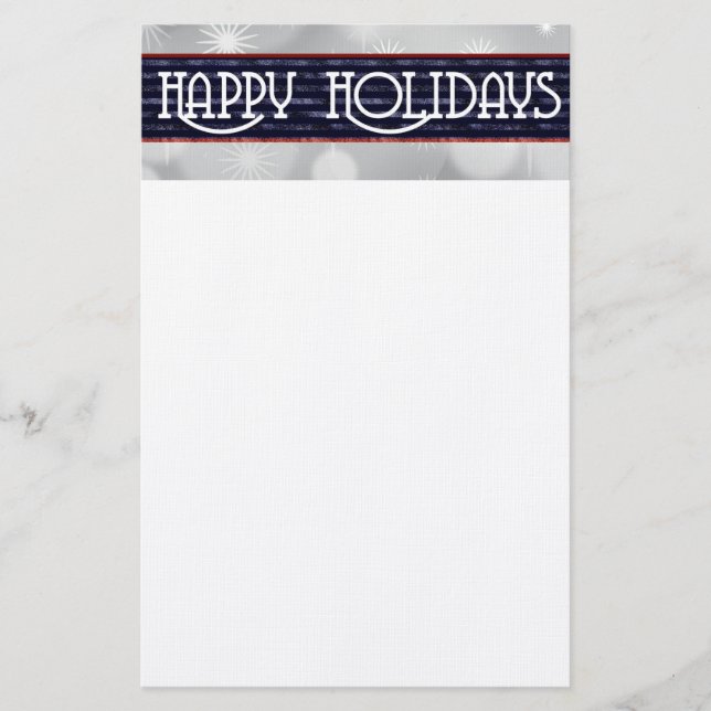 Happy Holidays Stationery (Front)