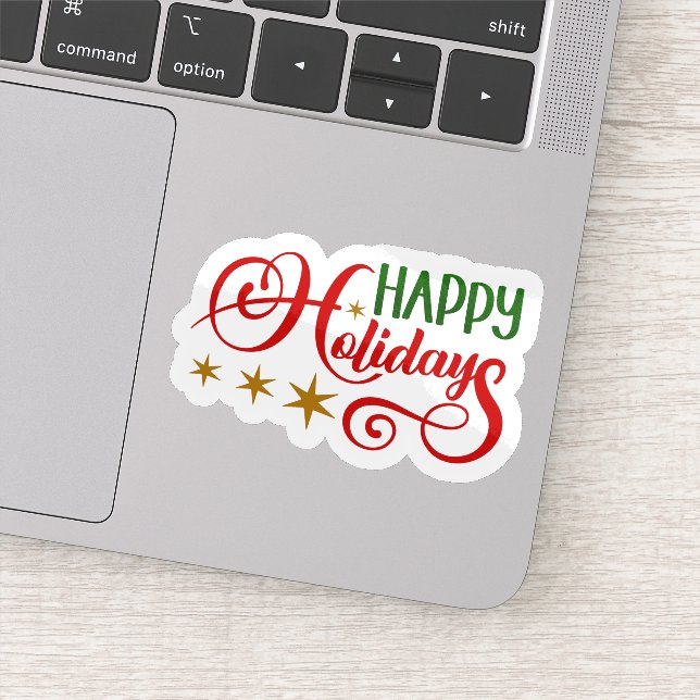 Happy Holidays  Sticker (Detail)