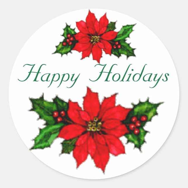 Happy Holidays STICKERS (Front)