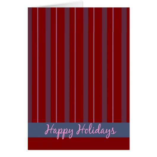 Happy Holidays Striped (Front)