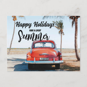 Happy Holidays Summer Edition Holiday Postcard