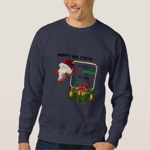 happy holidays sweatshirt