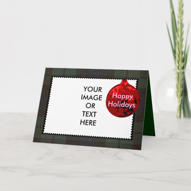 Happy Holidays  The MUSEUM Zazzle Gifts Template 1 (Front)