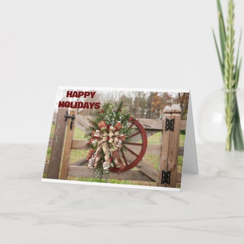 HAPPY HOLIDAYS THINKING OF YOU CARD