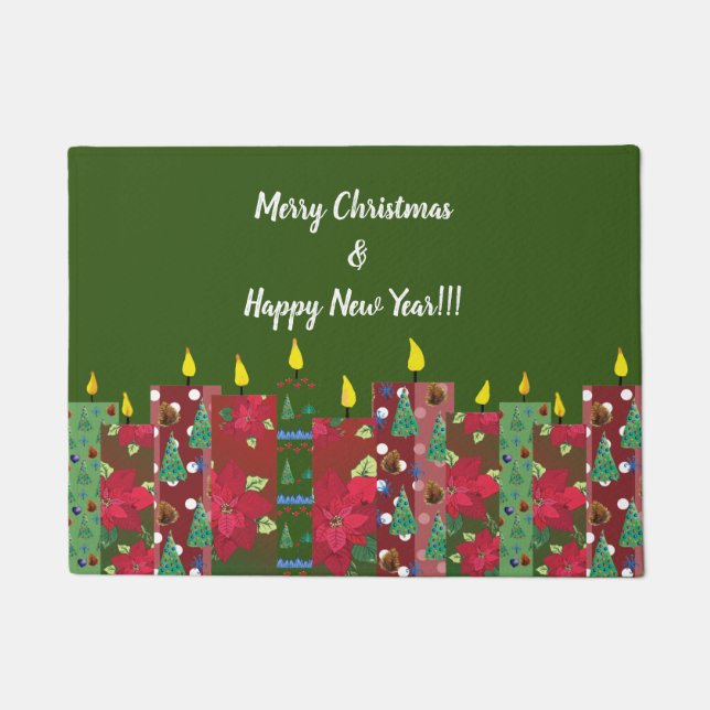 Happy Holidays Time Doormat (Front)