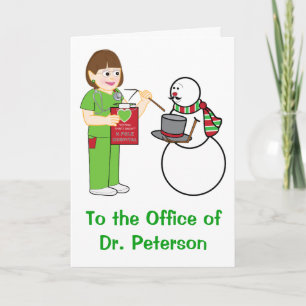 Happy Holidays to a Doctor's Office Holiday Card