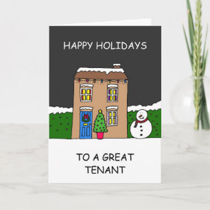 Happy Holidays to a Great Tenant Card