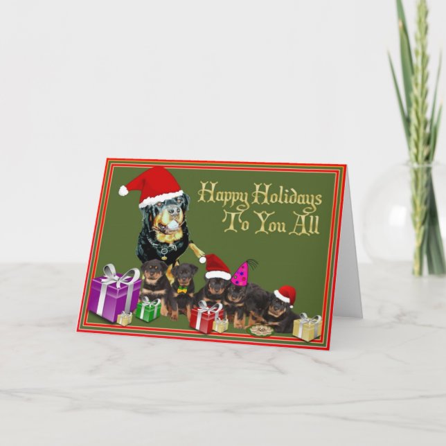Happy Holidays to You All. Holiday Card (Front)