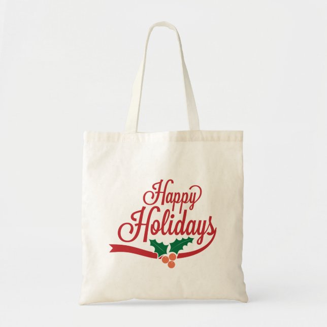 Happy Holidays Tote (Front)