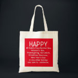 Happy Holidays Tote Bag<br><div class="desc">Happy Holidays gift perfect fotr festive season</div>