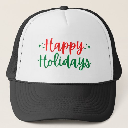 Happy Holidays Trucker Hat