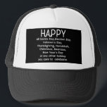 Happy Holidays Trucker Hat<br><div class="desc">Happy Holidays gift perfect fotr festive season</div>