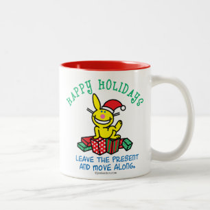 Happy Holidays Two-Tone Coffee Mug