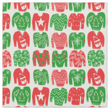 Ugly Christmas Fabric | Zazzle