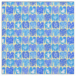 Happy Holidays Ugly Hannukah Sweater Pattern Fabric