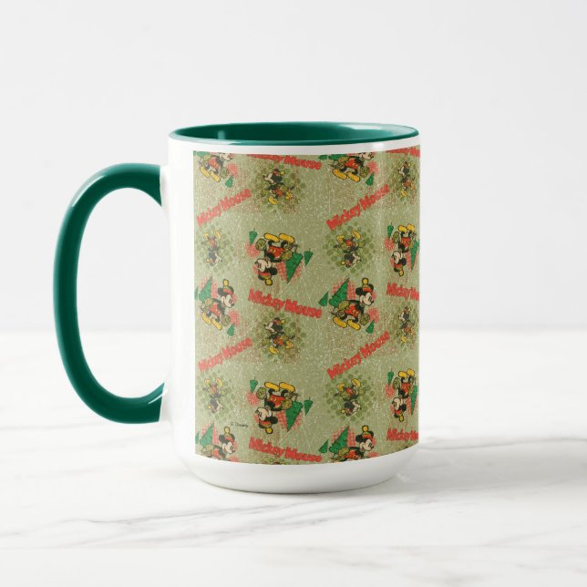 Happy Holidays | Vintage Mickey Mouse Christmas Mug (Left)
