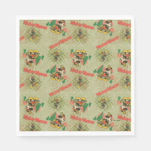 Happy Holidays Vintage Mickey Mouse Christmas Napkins