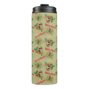 Happy Holidays Vintage Mickey Mouse Christmas Thermal Tumbler
