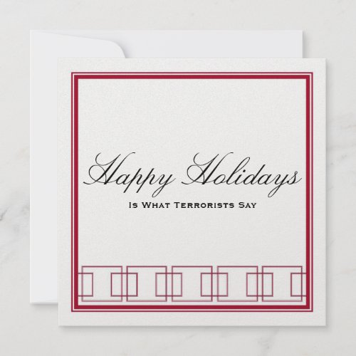 Happy Holidays vs Merry Christmas Card