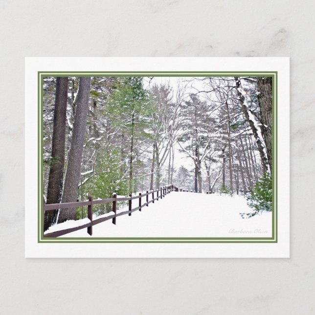 Happy Holidays/Walden Pond: Postcard (Front)