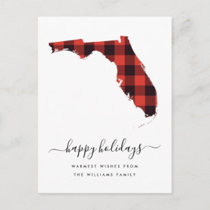 Happy Holidays Warm Wishes From Florida Postcard