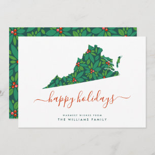 HAPPY HOLIDAYS Warm Wishes From Virginia