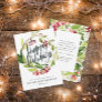 Happy Holidays watercolor floral corporate Holiday Card