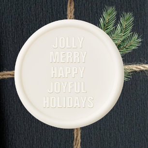 Happy Holidays  Wax Seal Sticker