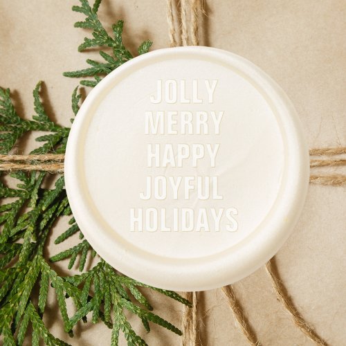 Happy Holidays  Wax Seal Sticker