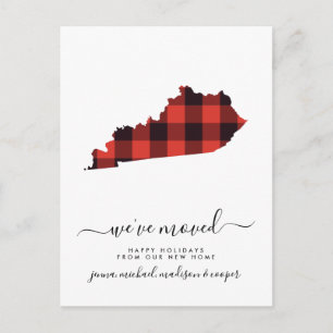 Happy Holidays We've Moved Kentucky Postcard