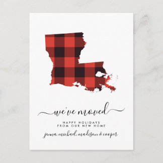 Happy Holidays | We've Moved | Louisiana Postcard