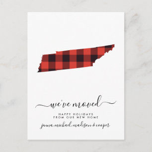 Happy Holidays We've Moved Tennessee Postcard