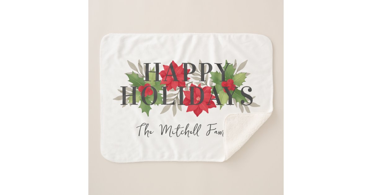 Happy Holidays White Christmas 