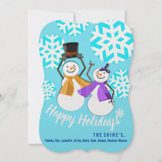 HAPPY HOLIDAYS | Winter Friends | Holiday Card