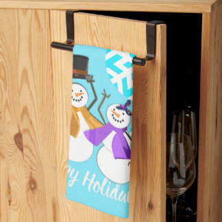 HAPPY HOLIDAYS : Winter Friends Kitchen Towel